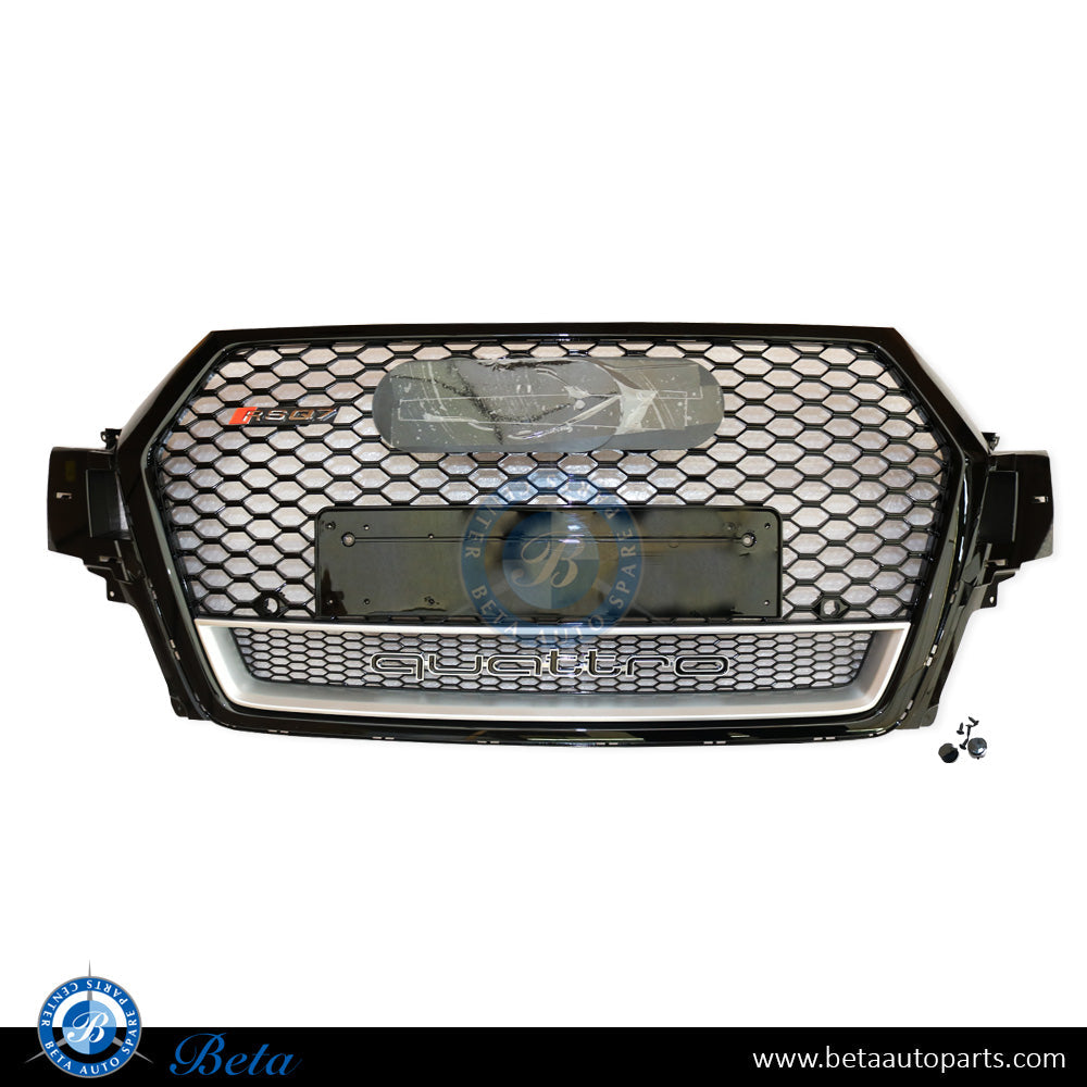 Grille RSQ7 Look All Black for Audi Q7 2016-2019 models, Part Number 4M0853651 Grille RSQ7 Look All Black for Audi Q7 2016-2019 models, Part Number 4M0853651